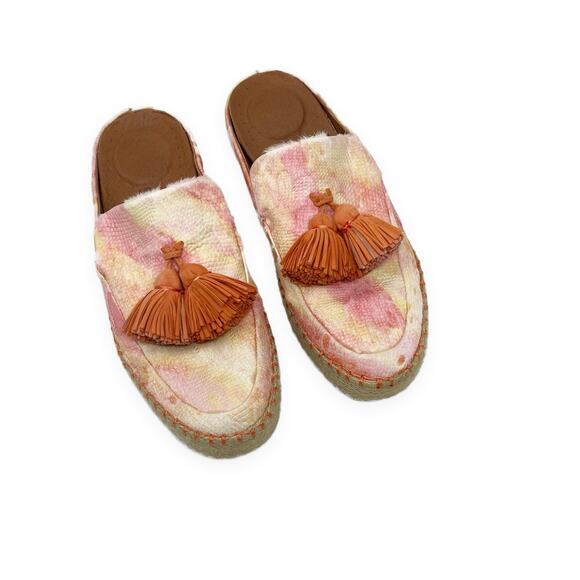 NEW Gentle Souls by Kenneth Cole Rory Espadrille Mules Womens 7.5 Tropical Multi - Picture 2 of 11